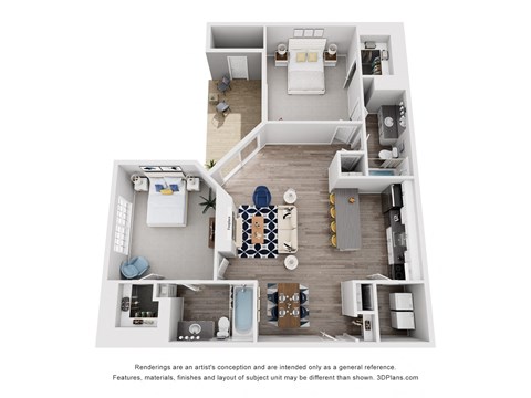 2 Bedroom B Floor Plan